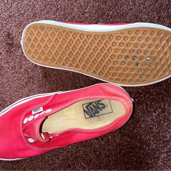 Red low top vans unisex - Picture 4 of 4